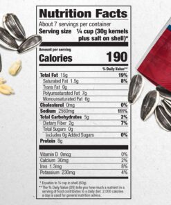 DAVID Seeds Original Salted and Roasted Sunflower Seeds, Keto Friendly Snack, 14.5 OZ Bags, 12 Pack 20 817N6el4OhL