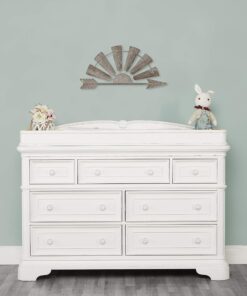 Evolur Signature Westbury/Belle Double Dresser, 58x32x49.8 Inch (Pack of 1), White 9 817Ngjy9y6L