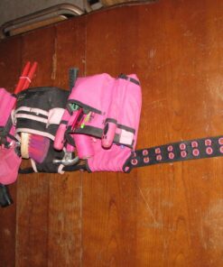 The Orignal Pink Box 2-Pouch 10-Pocket Canvas Tool Belt with Hammer Loop, and Adjustable Waist, Pink 33 817OHFTubGL