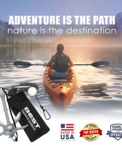 Best Marine Kayak Anchor, 3.5 Pound Anchor Kit for Kayaks, Canoes, SUP Paddle Boards & Jet Skis, Fishing, Boating & Kayaking Accessories Silver 17 817ON0imMFL