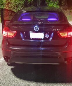 iJDMTOY Compatible with BMW Front Hood or Rear Trunk Lid, Xenon White 3.25-Inch 82mm Roundel LED Emblem Background Illumination Lighting Kit 25 817Oh6sopuL