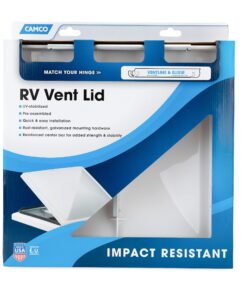 Camco White Polypropylene Camper/RV Roof Vent Lid | Ventline Pre-2008 & Elixir Since 1994 (40158) One Size Ventline (Pre '08 Models)/Elixir ('94 & Up Models) 19 817R5dg9uEL 1