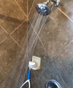 6 Function Adjustable Luxury Shower Head - High Pressure Boosting, Wall Mount, Bathroom Showerhead For Low Flow Showers, 2.5 GPM - Chrome 33 817RRbgGn L