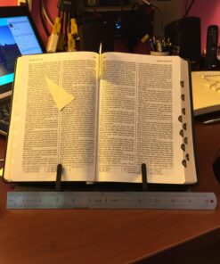 Desk Book Holder For Books, Documents, Laptops, iPads, Cookbooks, And So On - Foldable And Portable Book Stand For All Tables And Desks – Angle Adjustable Book Holder 27 817RrIKqWYL