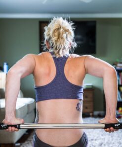 JFIT Deluxe Pull-Up, Chin-Up, and Heavy Duty Bars with Padded Grips - Doorway or Wall Mount Assembly Options Available 40" Deluxe Pull-Up Bar 24 817Rvi6v7rL