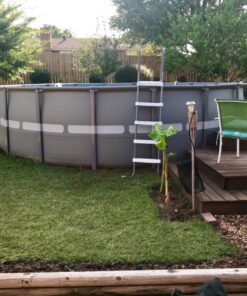 Intex 18ft X 52in Ultra Frame Pool Set with Sand Filter Pump, Ladder, Ground Cloth & Pool Cover 46 817StdCS7cL 1