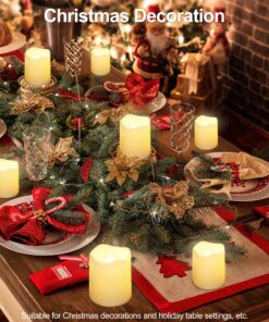 SHYMERY Flameless Votive Candles,50 Pack Flickering Electric Fake Battery Operated LED Candles,200+Hour Long Lasting LED Tea Lights for Wedding,Halloween,Christmas,Party and Holiday Decoration Warm White-50pack 25 817TxNOgGBL