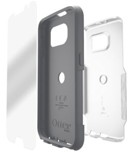 OtterBox COMMUTER SERIES for Samsung Galaxy S6 - Retail Packaging - Glacier (White/Gunmetal Grey) 16 817UpuB bNL