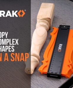 RAK Contour Gauge - Christmas Gifts for Dad - 10 Inch Edge Profile Measuring Tool with Lock - Adjustable Irregular Shape Outline of Flooring, Laying Tile, Woodwork, Construction - Stocking Stuffers 10 817UyTmPyYL