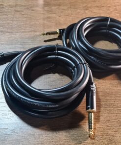 Monoprice 1/4-Inch TRS Male to Male Cable - 10 Feet - Black, 16AWG, Gold Plated - Premier Series 10ft 20 817W36cuJ L