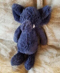 Jellycat Bashful Blue Elephant Stuffed Animal, Medium, 12 inches 7 817WZLJPlBL