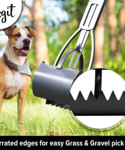 Dogit Jawz Waste Scooper - Dog Pooper Scooper for Easy Grass and Gravel Pick Up 28 817X2WakAdL