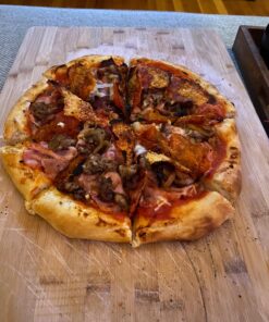 Onlyfire Stainless Steel Pizza Oven Kit for Gas Grill, Charcoal Grill and Propane, Portable Grill Top Pizza Oven Kit Baking Tools Including Pizza Stone, Pizza Peel & Thermometer 31 817XmKgZkhL