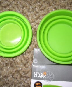 Lewis N. Clark Luggage Silicone Travel Cup, Green, One Size 18 817YN7bLGsL