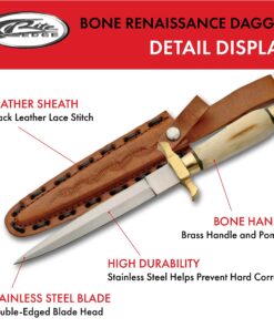Alternative view of Szco Supplies Renaissance Dagger, Bone,White, 12.5 inch