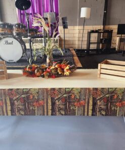 Creative Converting Solid Plastic Banquet Table Cover with Border Print, Hunting Camo 1 9 817ZHU1FF6L