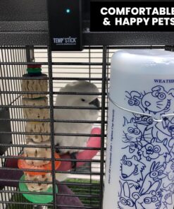 Temp Stick Remote WiFi Temperature & Humidity Sensor. No Subscription. 24/7 Monitor, Unlimited Text, App & Email Alerts. Free Apps, Made in America. Use with Alexa, IFTTT. Monitor Anywhere, Anytime. Black 28 817ZaTCD5yL