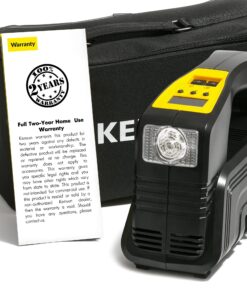 Kensun AC/DC Digital Tire Inflator for Car 12V DC and Home 110V AC Rapid Performance Portable Air Compressor Pump for Car, Bicycle, Motorcycle, Basketball and Others 35 817a5lVLevS