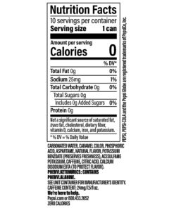 Pepsi Zero Sugar Soda, 7.5 Ounce Mini Cans, (10 Pack) (Packaging May Vary) 13 817abswv5LL