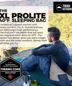 Tough Outdoors Sleeping Bags for Adults & Kids Sleeping Bags Girls Boys Teens - Camping Sleeping Bag for Backpacking- Cold Warm Weather & Summer Sleeping Bag - Lightweight Waterproof Compact Sleep Bag Adult Sleeping Bag - 40-60F Temperature Rating 25 817b Sf4HXL
