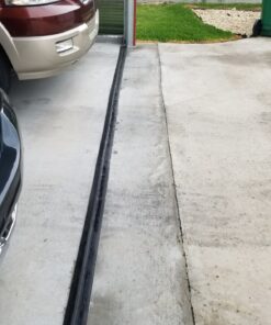 Universal Garage Door Threshold Seal, DIY Garage Door Weather Stripping, Weatherproof Floor Buffer Bottom Rubber Strip Replacement, Not Include Sealant/Adhesive (20 Ft, Black) 20Ft 18 817bzmbep5L