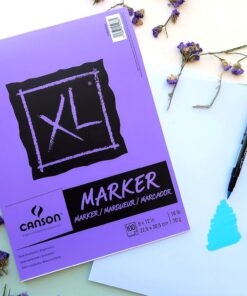 Canson XL Series Marker Paper, Foldover Pad, 9x12 inches, 100 Sheets (18lb/70g) - Artist Paper for Adults and Students Fold Over 33 817cYr5deL