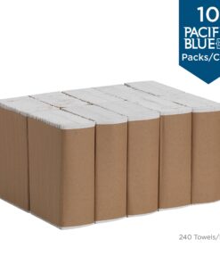 Pacific Blue Basic‚ C-Fold Paper Towels (previously branded Acclaim) by GP PRO; White; 20603; 240 towels per pack; 10 packs per case 2,400 paper towels 13 817cgJkVf8L