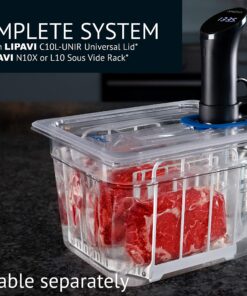 LIPAVI Sous Vide Container Model C10 3.0 Gallon (12 Quarts) 12.7 x 10.3 Inch - NOT INCLUDED: Matching rack and tailored lids for Joule, Anova and more sold separately 12 Quarts 19 817cvFhipbL