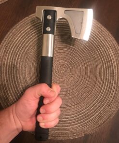 SOG Camp Axe- Compact Camping and Survival Hatchet/Hammer Tool with Sheath and 3.1 Inch Bushcraft Axe Edge (CH1001-CP) 38 817dBwWCElL