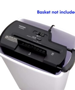 Aurora AU800SD Professional Strip Cut Paper Shredder/CD/Credit Card Shredder Without Wastebasket, 8-Sheet Strip-Cut No Basket, Black 8-sheet StripCut w/o basket 23 817dzIheE0L