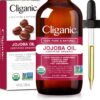 Cliganic Organic Jojoba Oil, 100% Pure (4oz) | Moisturizing Oil for Face, Hair, Skin & Nails | Natural Cold Pressed Hexane Free | Base Carrier Oil 4 Fl Oz (Pack of 1) 32 817fjkg9PlL