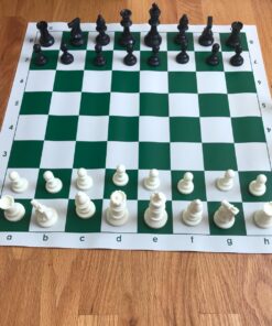 WE Games Best Value Tournament Chess Set - Staunton Chess Pieces and Green Roll-Up Vinyl Chess Board 1 42 817gCcUmYL