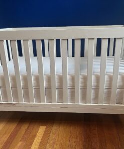 aden + anais Classic Crib Skirt, 100% Cotton Muslin, Super Soft, Tailored Fit, White 16 817gPlg76AL