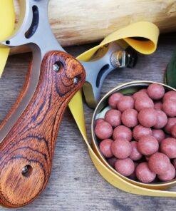 Tongtu Stainless Steel Takedown Slingshot for Adults Outdoor Hunting Practice with Flat Rubber Bands High Velocity Catapult Slingshots Wood 17 817hgegYorL