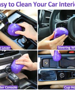 Car Cleaning Gel for Car Cleaning Kit Car Slime for Cleaning Car Putty Car Cleaning Putty for Car Interior Cleaner Dust Gel Cleaner for Car Detailing Kit Car Accessories Keyboard Cleaner (Purple) Purple 19 817iYvl2mDL
