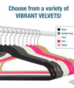 Closet Complete Premium True Heavyweight Velvet Hangers, 50, Black 21 817je3FjUQL 1