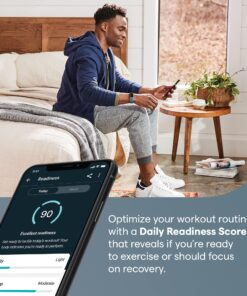 Alternative view of Fitbit Charge 5 Advanced Health & Fitness Tracker with Built-in GPS, Stress Management Tools, Sleep Tracking, 24/7 Heart Rate & More, Mineral Blue, One Size S & L Bands Included, Steel Blue/Platinum Fitbit Charge 5