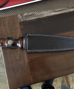 GladiatorsGuild 2607 Custom Handmade Damascus Steel Roman Gladius Sword Dagger Knife Short Sword Red Wood Handle (Replica) 54 817m9qNvi0L