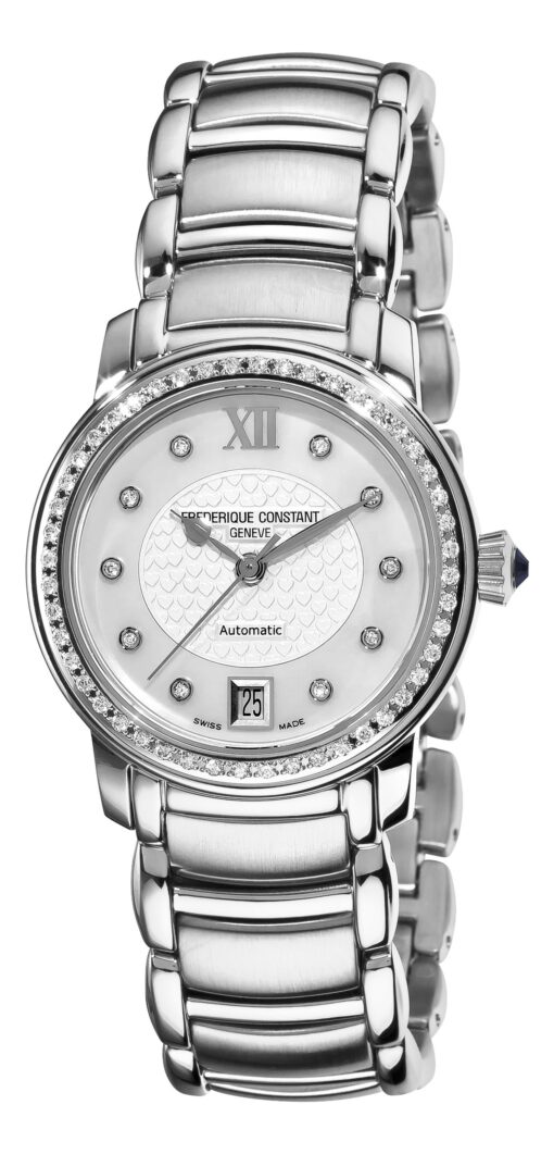 Frederique Constant Women's FC-303WHD2PD6B Ladies Automatic Mother-Of-Pearl Diamond Dial Watch