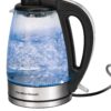 Hamilton Beach 1.7 L Glass Electric Kettle for Tea and Water, Cordless, LED Indicator, Auto-Shutoff and Boil-Dry Protection, Brushed Metal (40865), Clear Glass Kettle - Discontinued 45 817oTCYaemL 1
