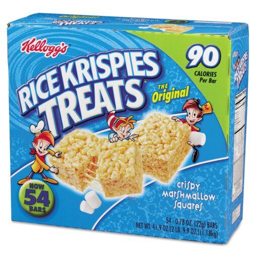 Kellogg's Rice Krispies Treats, Original Marshmallow, 0.78oz Pack, 60 Count 60 Count (Pack of 1)