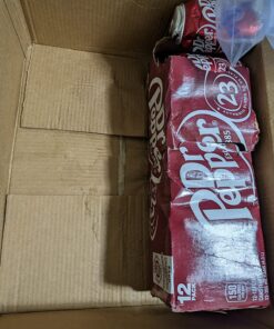 Dr Pepper Soda, 12 fl oz cans, 12 pack Regular 12 Fl Oz (Pack of 12) 44 817pFlvCrL