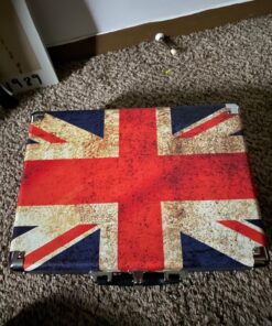 Victrola Vintage 3-Speed Bluetooth Portable Suitcase Record Player with Built-in Speakers | Upgraded Turntable Audio Sound|UK Flag, Model Number: VSC-550BT-UK UK Flag 31 817q7Hxf3tL