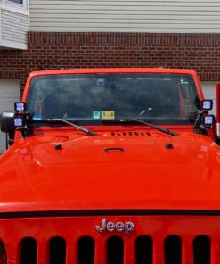 Dual A-Pillar Light Brackets - ALAVENTE Dual Lower Windshield LED Work Light Mounts Kit For 2007-2018 Jeep Wrangler JK/JKU (Pair, Black) Lower Windshield Dual Brackets 46 817r0zjLMJL