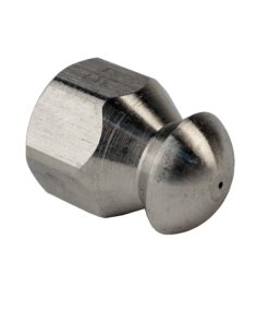 Sewer Jetter Kit 1/4" NPT x 100' Hose & 4.5 Orifice Button Nose Nozzle 4000 PSI 1/4 in. 17 817rRRLoPOL