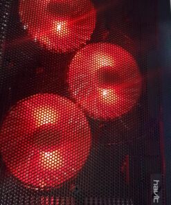 Havit HV-F2056 15.6-17 Inch Laptop Cooler Cooling Pad - Slim Portable USB Powered (3 Fans) (Black+Red) Black+Red 44 817rfKWQEHL
