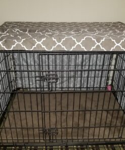 MidWest Homes for Pets Deluxe Micro Terry Pet Bed, Dog Bed & Crate Mat, Taupe, 42-Inch 40.0"L x 27.0"W x 1.2"Th 15 817sYBZsYL