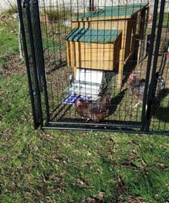 Grandpa's Feeders Automatic Chicken Feeder - Sturdy Galvanized Steel Poultry Feeders - No Spill with Weatherproof Lid - Standard Size for 6-12 Chickens 10 Days (20lb Feed) Silver 14 lb 34 817tU0g8LUL