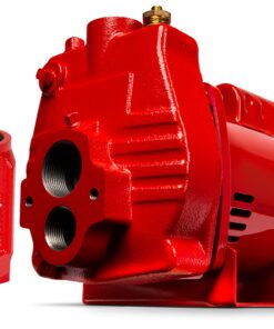 Alternative view of Red Lion RJC-50-PREM 115/230 Volt, 1/2 HP 14.2 GPM Premium Convertible (Shallow or Deep Well) Jet Pump, Red, 602136 1/2 HP, 14.2 GPM