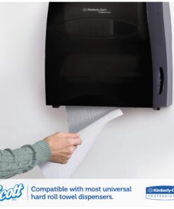 Scott 01005 Hard Roll Towels, 1.5" Core, 8" x 1000ft, Recycled, White (Case of 6 Rolls) 9 817ut3WaOwL